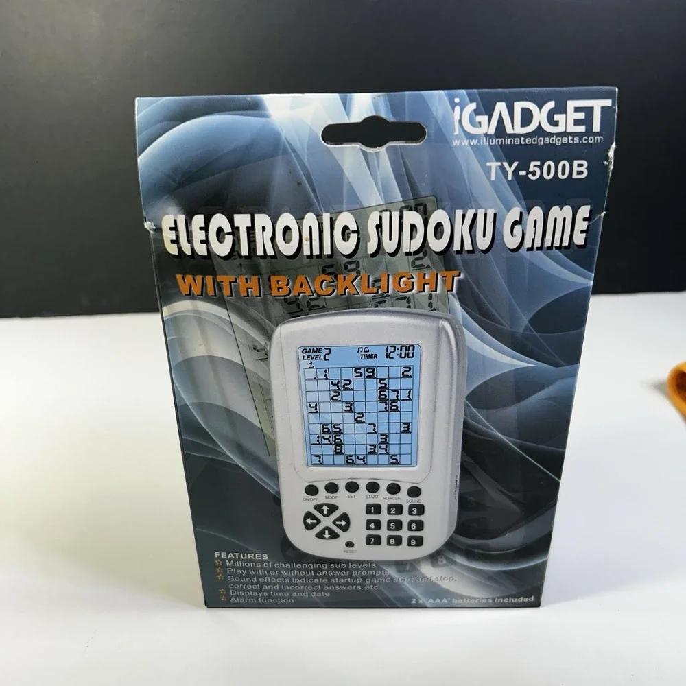 NEW‎ OPEN BOX iGadget Electronic Sudoku Game TY-500B Backlit Handheld Puzzle